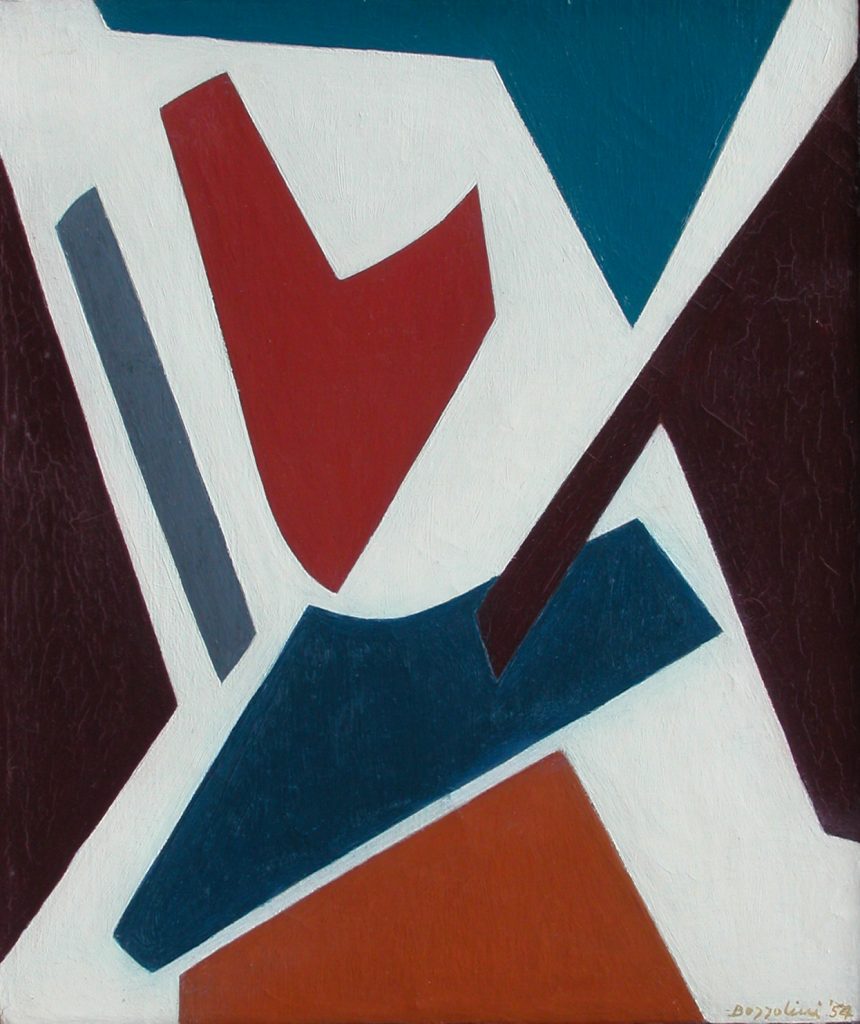 silvano bozzolini 1954 oil on canvas concreto