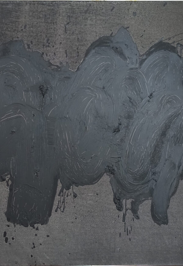 Gust Romijn schilderij 1962 'black period'