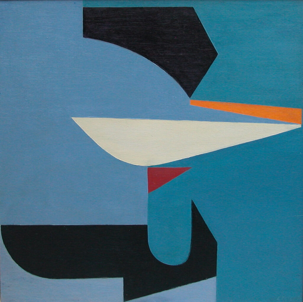 Edgard Pillet oil on wood 1951 "Sideral"