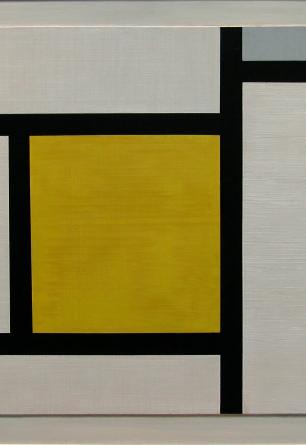josef ongenae oil on panel yellow square ca. 1956/57