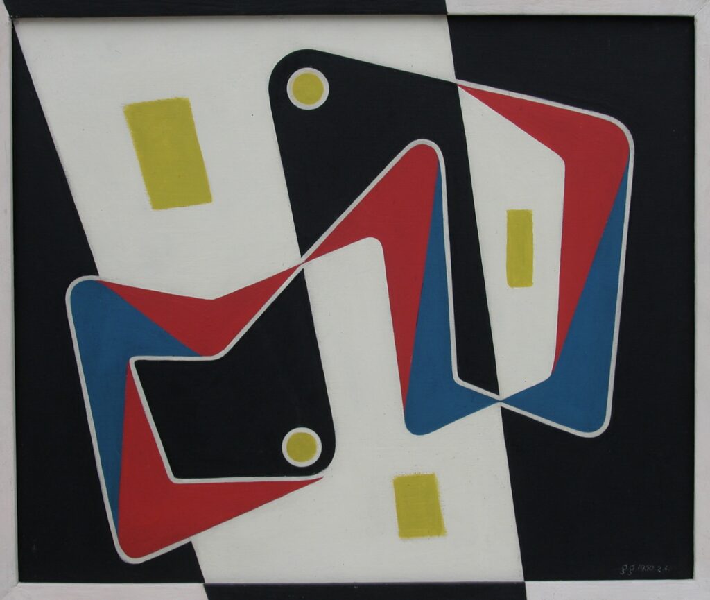 1950 ger gerrits oil on board comp. no. 02-04.50.