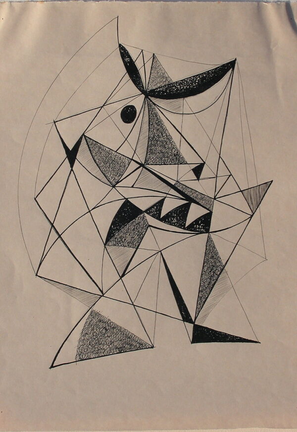 no title Harry verburg 1944 ink on paper signed and dated