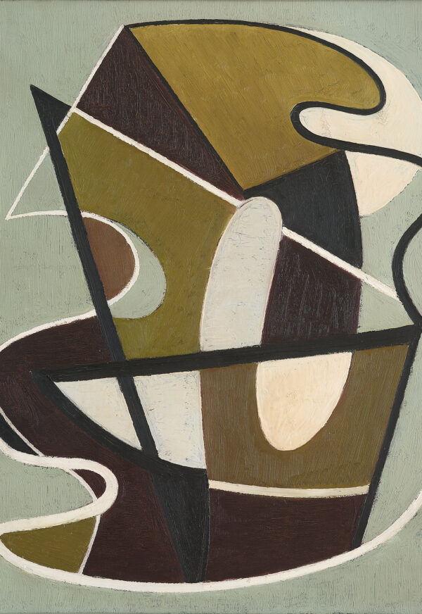 harry verburg oil on canvas composition no. III