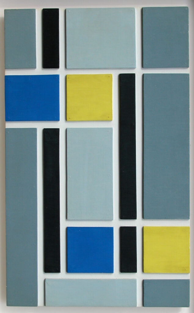 Joost baljeu oil on wood reliëf 1955