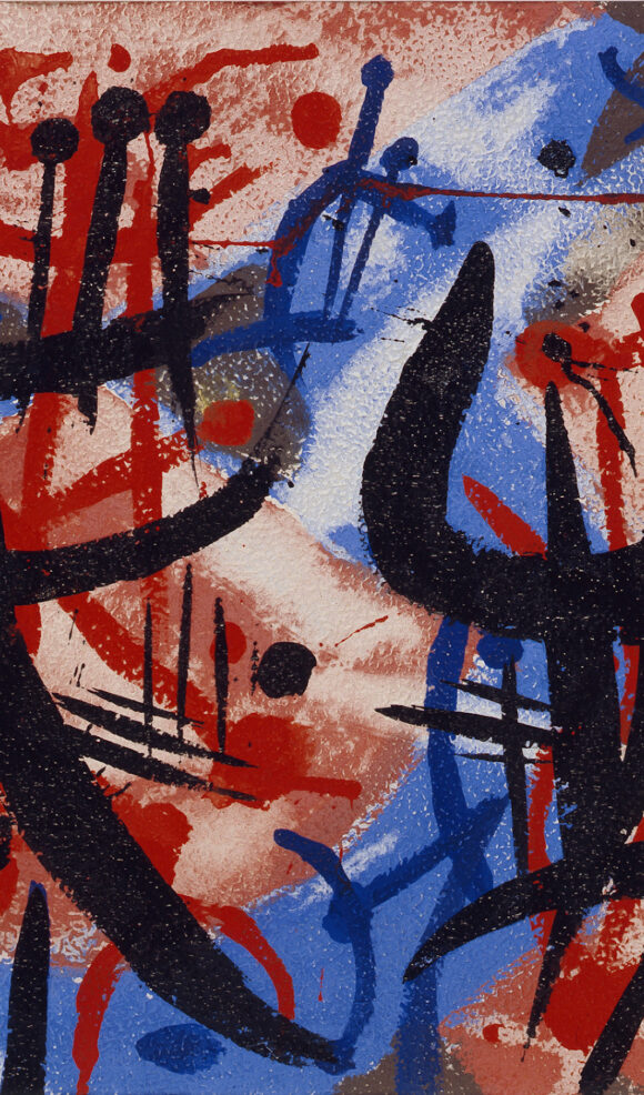 willy boers gouache 1953 Red ons, wij vergaan
