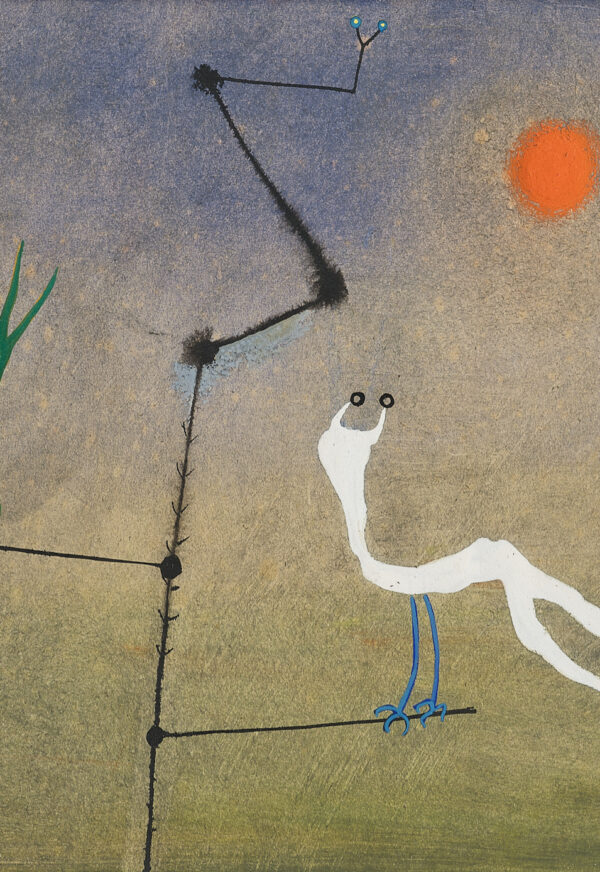 wil leewens ca 1953 gouache on paper 'zonnetje'