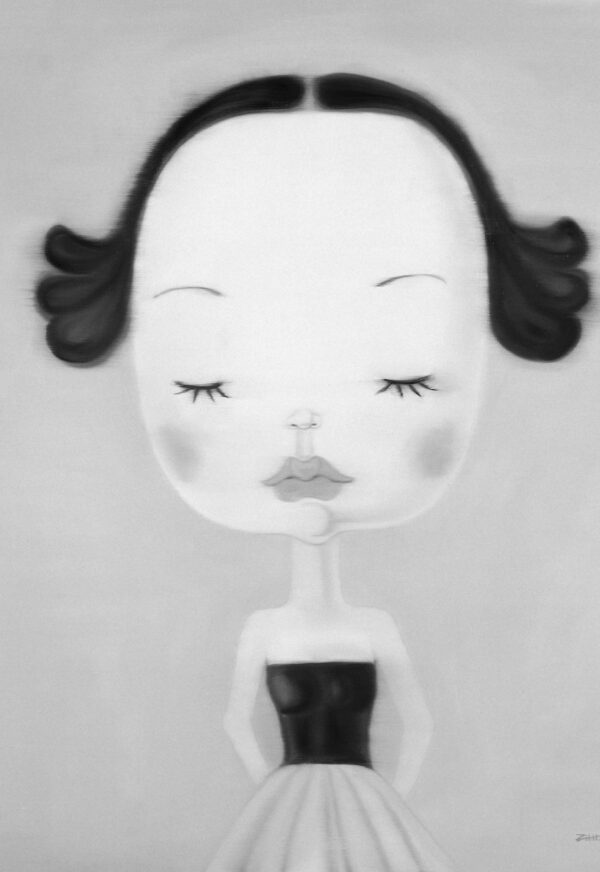 Zhang Hui born 1969. Oil on canvas 2006 Beijing wawa girl